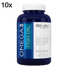 Kit 10X Omega 3 Fish Oil - 120 C�psulas - Atlhetica Nutrition