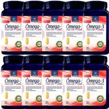Kit 10X �mega-3 Fish Oil 5000mg - 120 C�psula - Naturelab