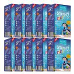 Kit 10X �mega 3 Kids � 30 C�psulas Mastig�veis  Laranja com Frutas Silvestres  - Equaliv