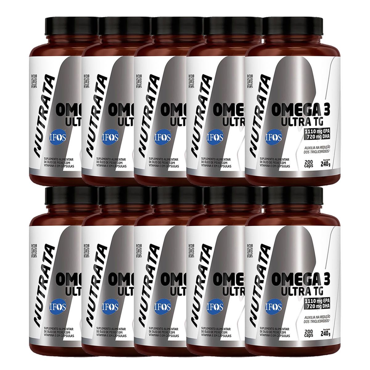 Kit 10X �mega Ultra TG - 200 C�psulas - Nutrata