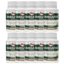 Kit 10X �megaFor Vegan - 60 C�psulas - Vitafor