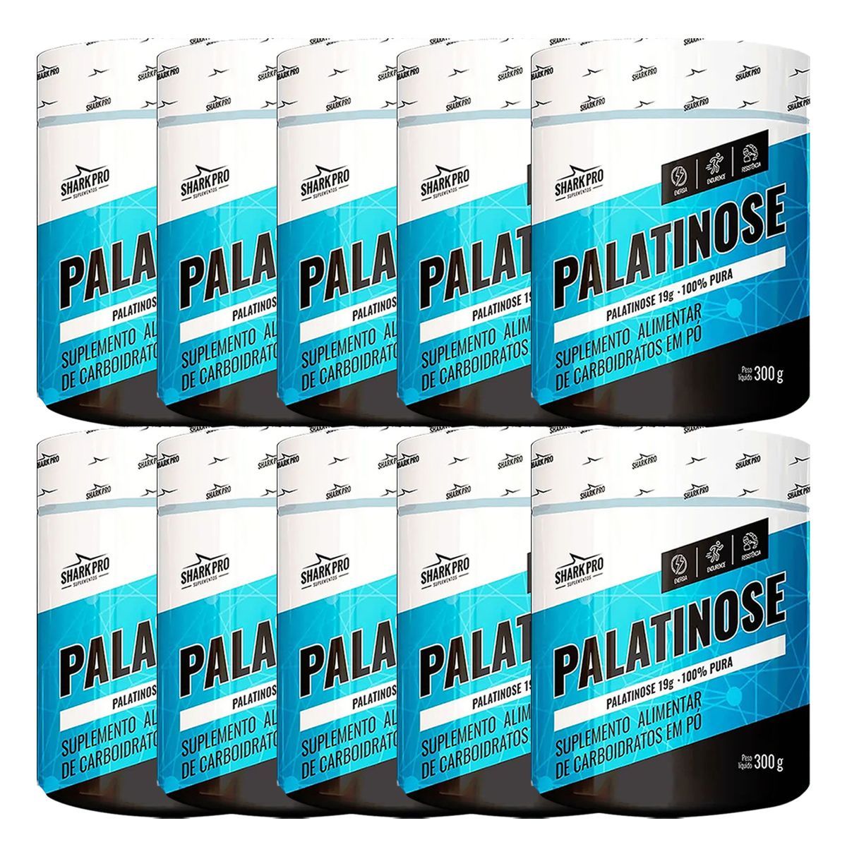 Kit 10X Palatinose - 300g - Shark Pro