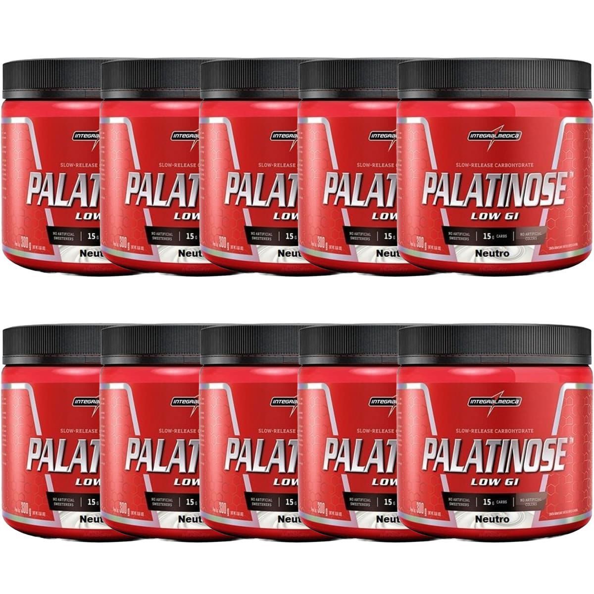 Kit 10X Palatinose Low GI - 300g Neutro - IntegralMedica