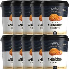 Kit 10X Pasta Amendoim Integral - 450g Crocante - Nutr�ssima