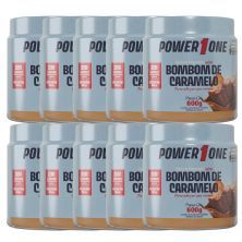 Kit 10X Pasta de Amendoim - 600g Bombom de Caramelo - Power One