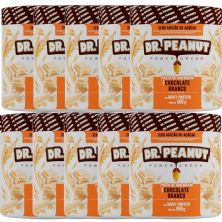Kit 10X Pasta de Amendoim - 650g Chocolate Branco com Whey - Dr. Peanut