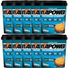 Kit 10X Pasta de Amendoim Integral - 1005g Natural  - Vitapower