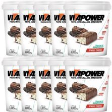 Kit 10X Pasta de Amendoim Integral - 1005g Press Cream - VitaPower