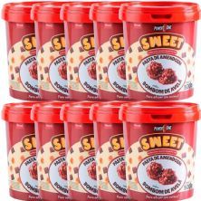 Kit 10X Pasta de Amendoim Sweet - 500g Bombom de Avel� - Power One