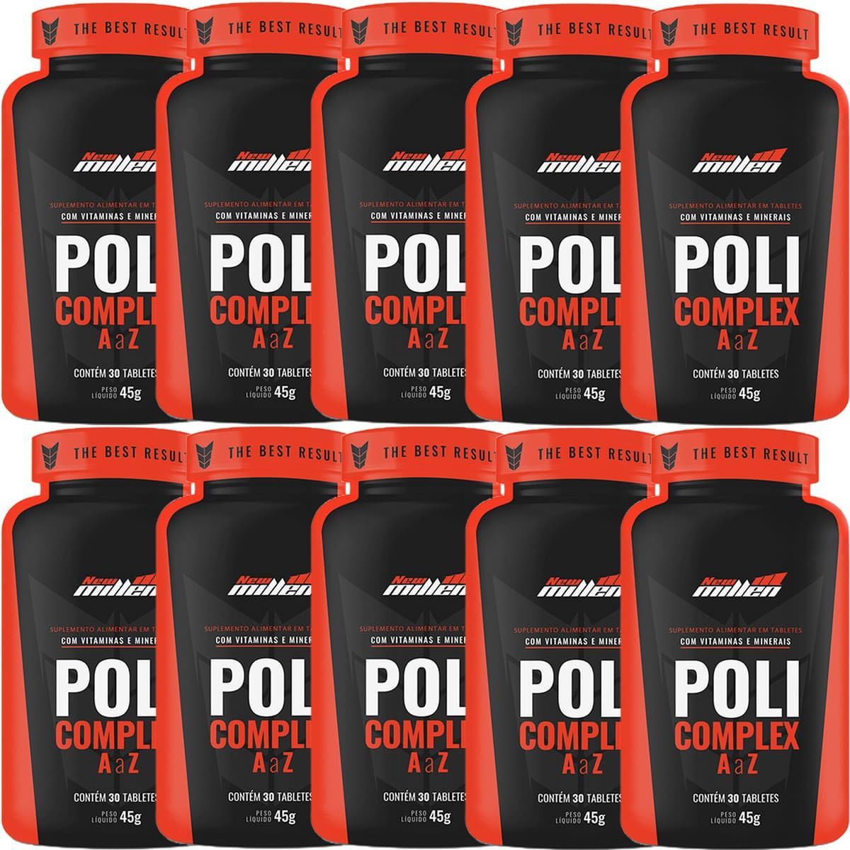 Kit 10X PoliComplex - 30 Tabletes - New Millen
