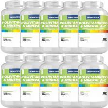 Kit 10X Polivitam�nico & Mineral A-Z - 120 Tabletes - NewNutrition