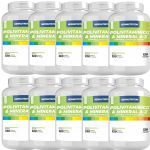 Kit 10X Polivitam�nico & Mineral A-Z - 120 Tabletes - NewNutrition