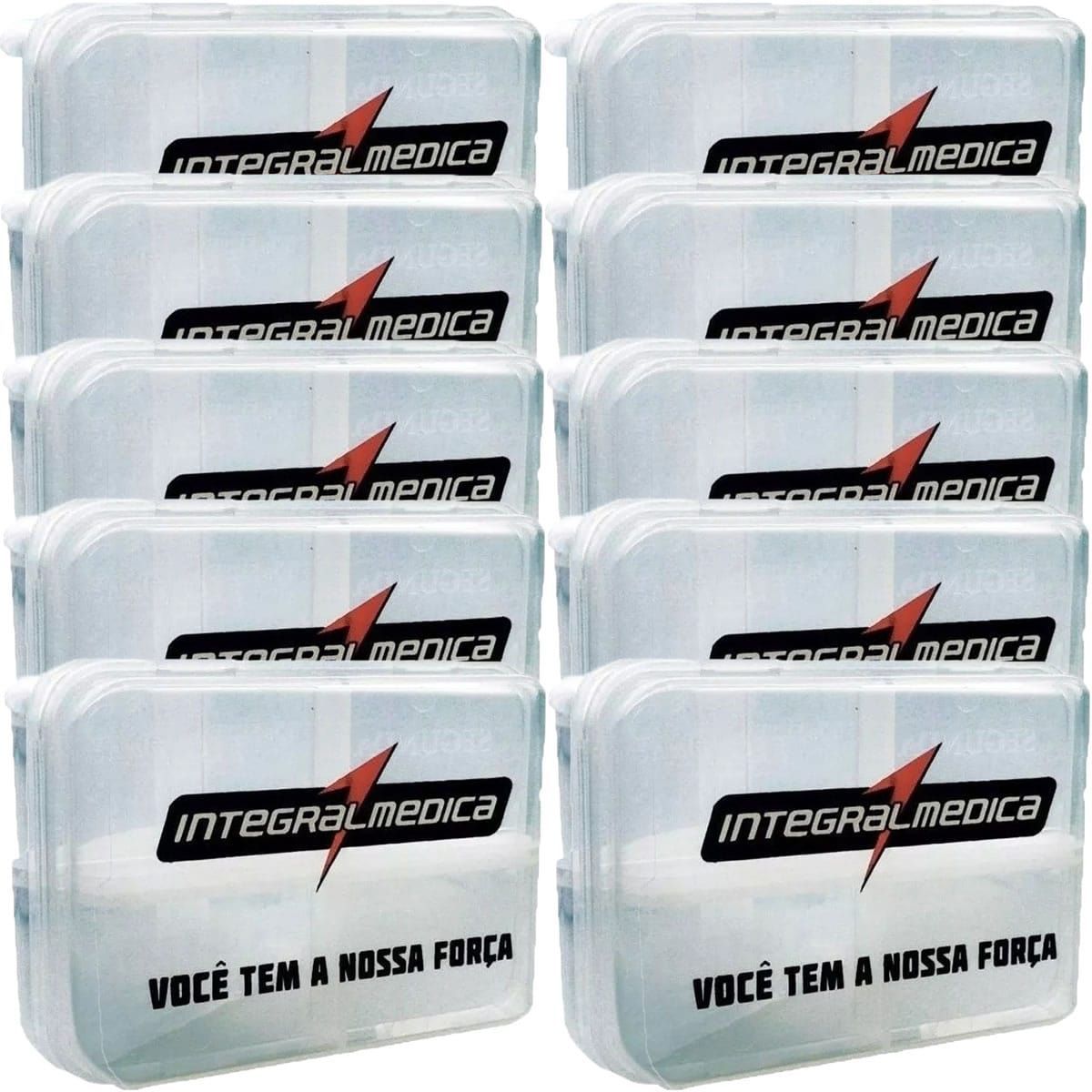 Kit 10X Porta C�psula Transparente - IntegralM�dica
