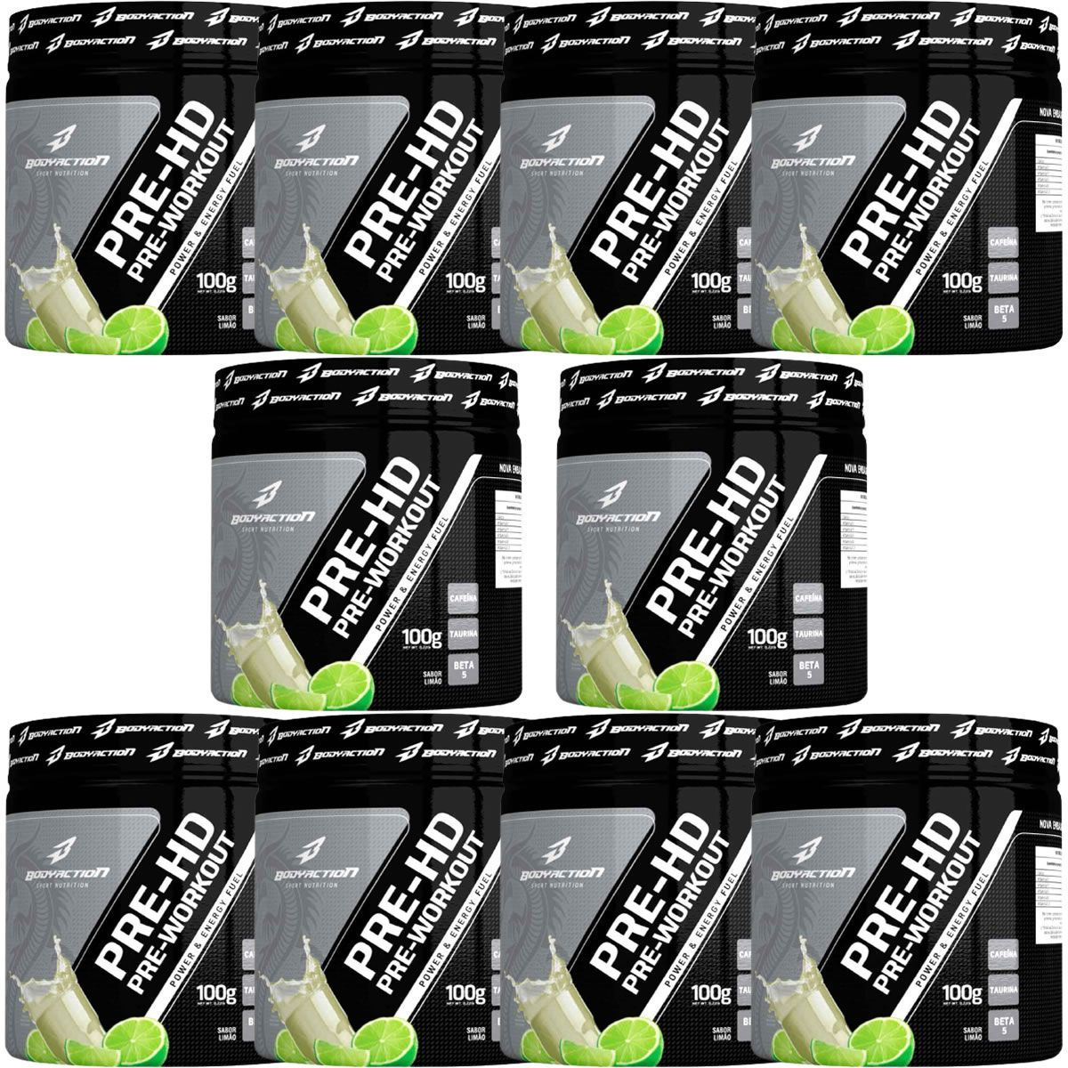 Kit 10X Pre-HD - 100g Lim�o - BodyAction