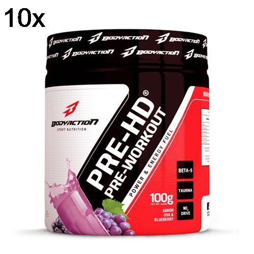 Kit 10X Pre-HD - 100g Uva com Blueberry - BodyAction