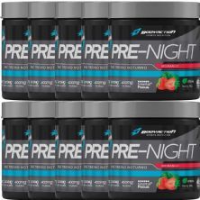 Kit 10X Pre-Night Pr� Treino Noturno - 200g Morango - BodyAction