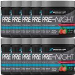 Kit 10X Pre-Night Pr� Treino Noturno - 200g Morango - BodyAction