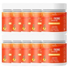 Kit 10X Pr�-Treino Caffeine Free - 300g Frutas Amarelas - Bigens