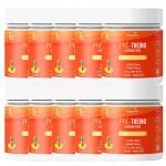 Kit 10X Pr�-Treino Caffeine Free - 300g Frutas Amarelas - Bigens