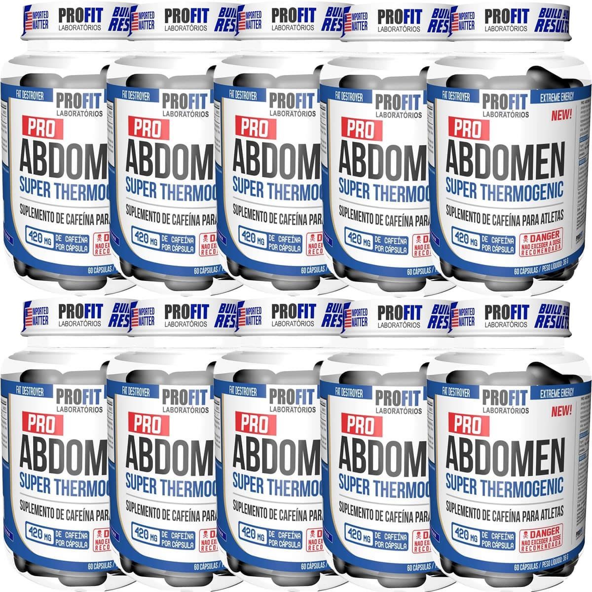 Kit 10X Pro Abdomen 420mg - 60 C�psulas - ProFit