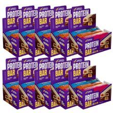 Kit 10X Protein Bar - 12 Unidades de 55g Mista - Bodyaction