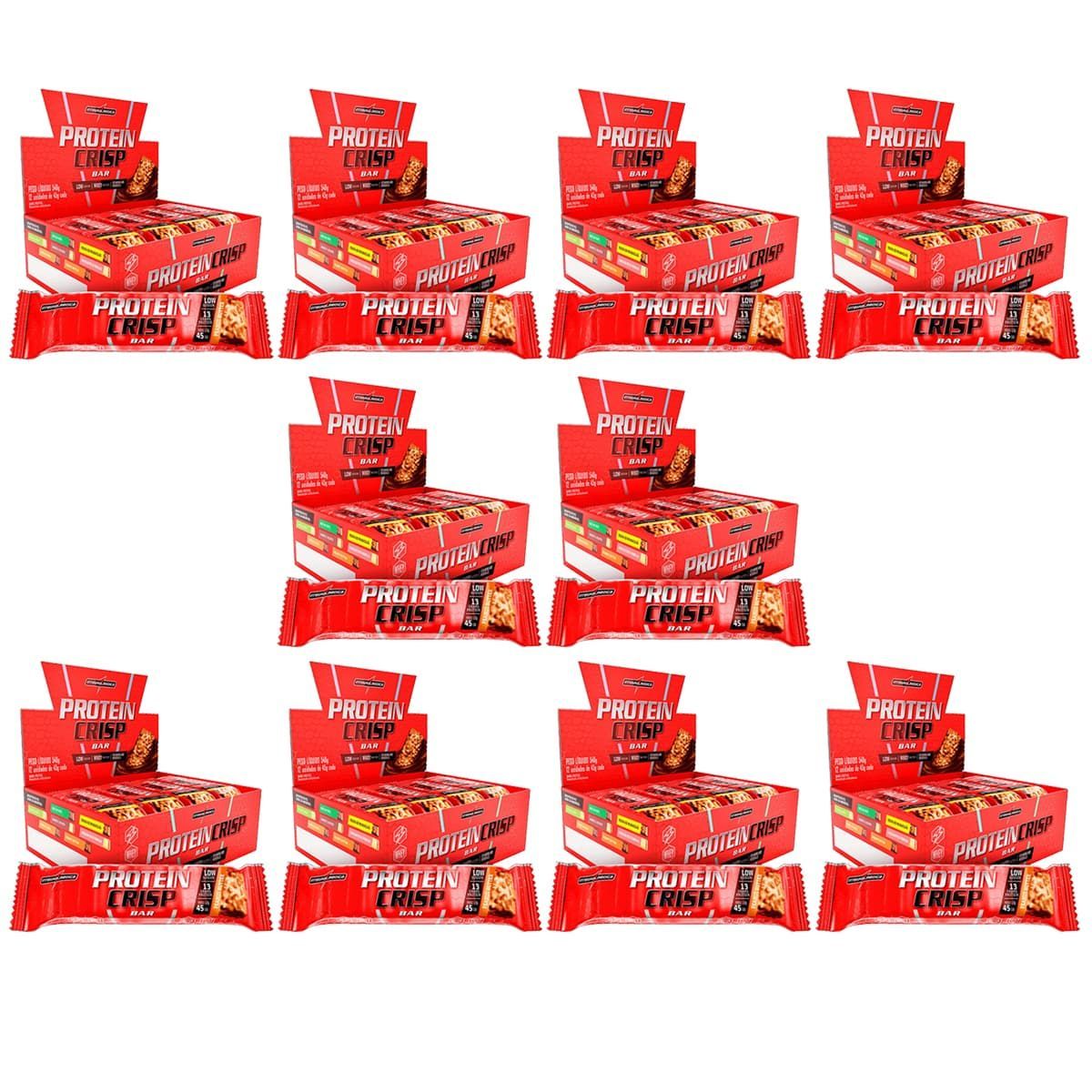 Kit 10X Protein Crisp Bar - 12 Unidades 13g Peanut Butter- IntegralM�dica