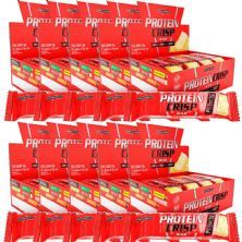 Kit 10X Protein Crisp Bar - 12 Unidades 45g Cheesecake Frutas Vermelhas - IntegralM�dica