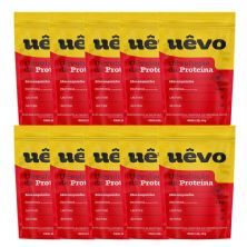 Kit 10X Prote�na U�vo - 1000g Refil Morango - U�vo