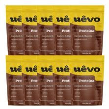 Kit 10X Prote�na U�vo - 420g Refil Chocolate - U�vo