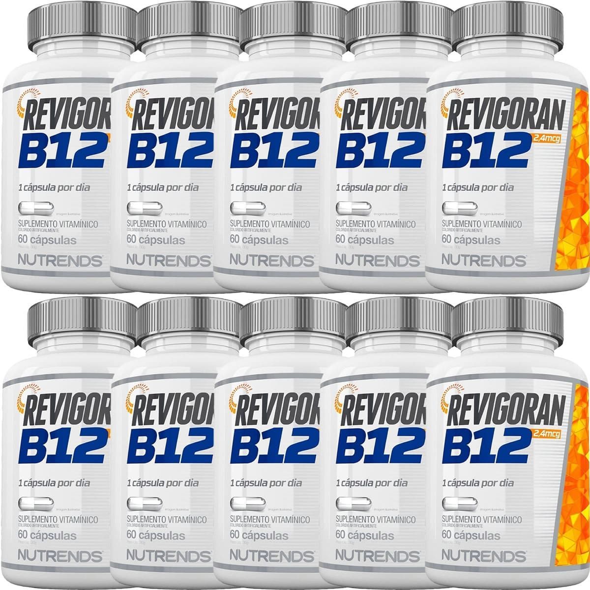 Kit 10X Revigoran Vitamina B12 - 60 C�psulas - Nutrends