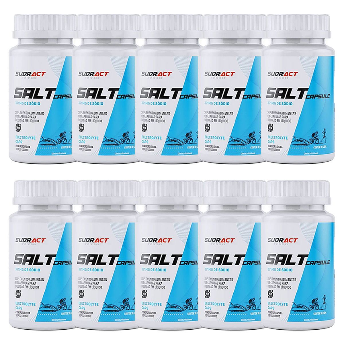 Kit 10X Salt Capsule - 30 C�psulas - Sudract Nutrition