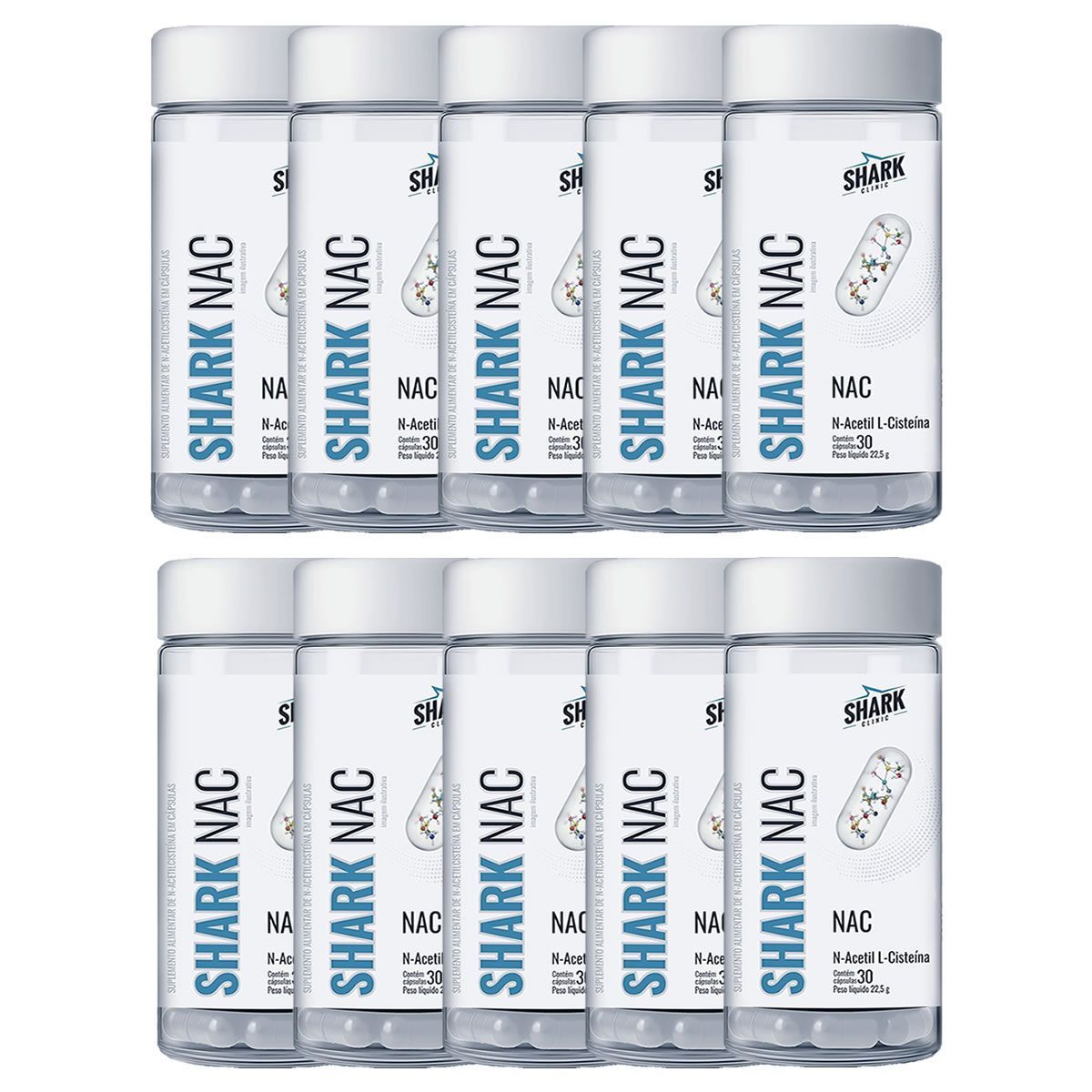 Kit 10X Shark Nac - 30 C�psulas - Shark Pro