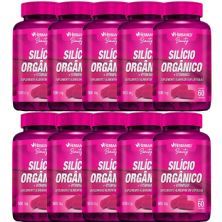 Kit 10X Sil�cio Org�nico + Vitaminas - 60 C�psulas - Herbamed
