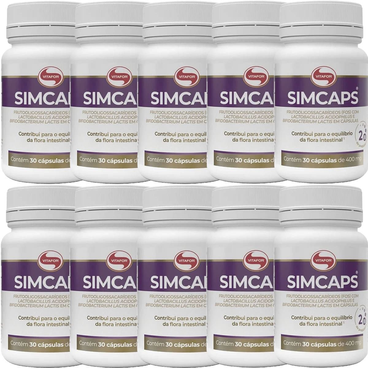 Kit 10X Simcaps - 30 C�psulas - Vitafor