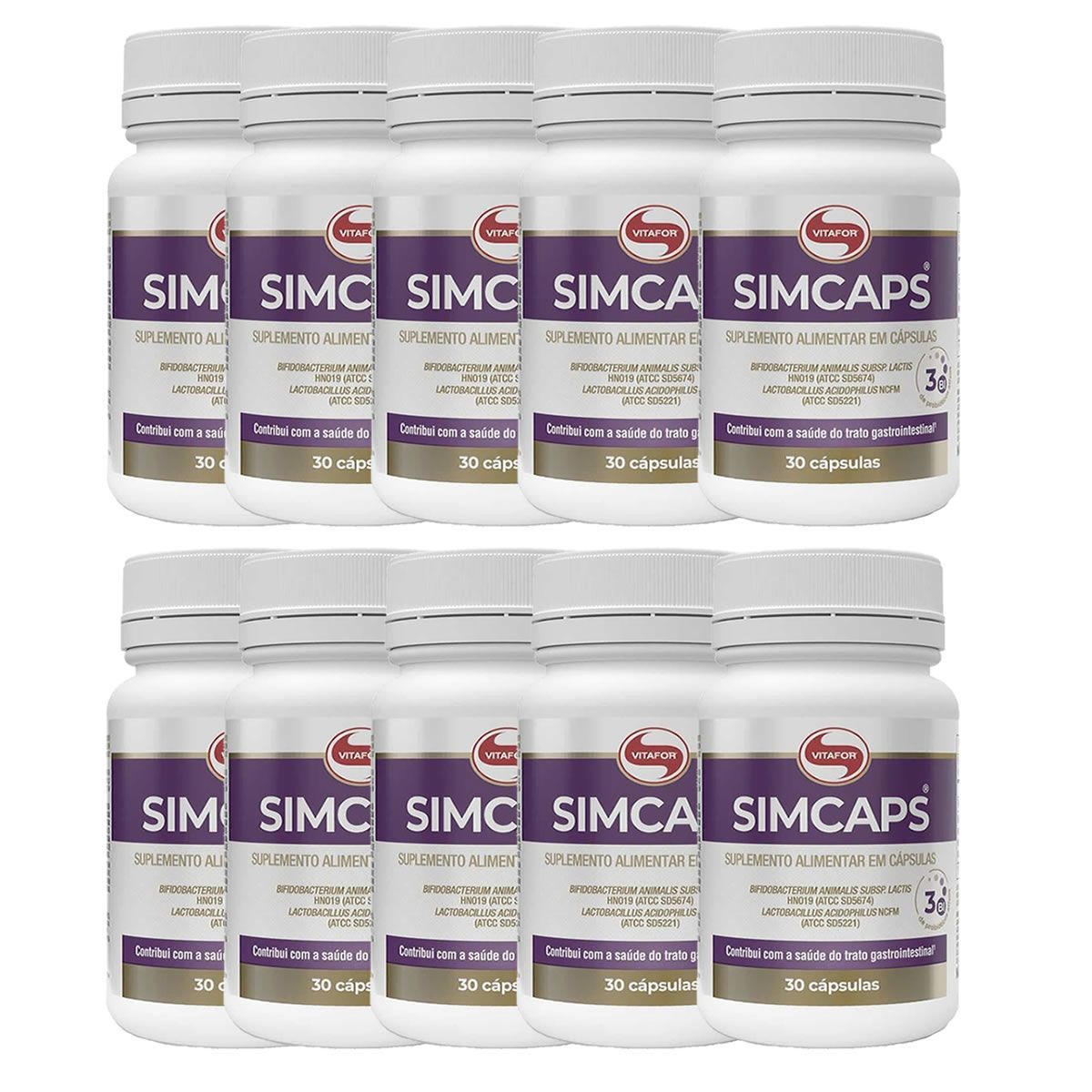Kit 10X Simcaps - 30 C�psulas - Vitafor