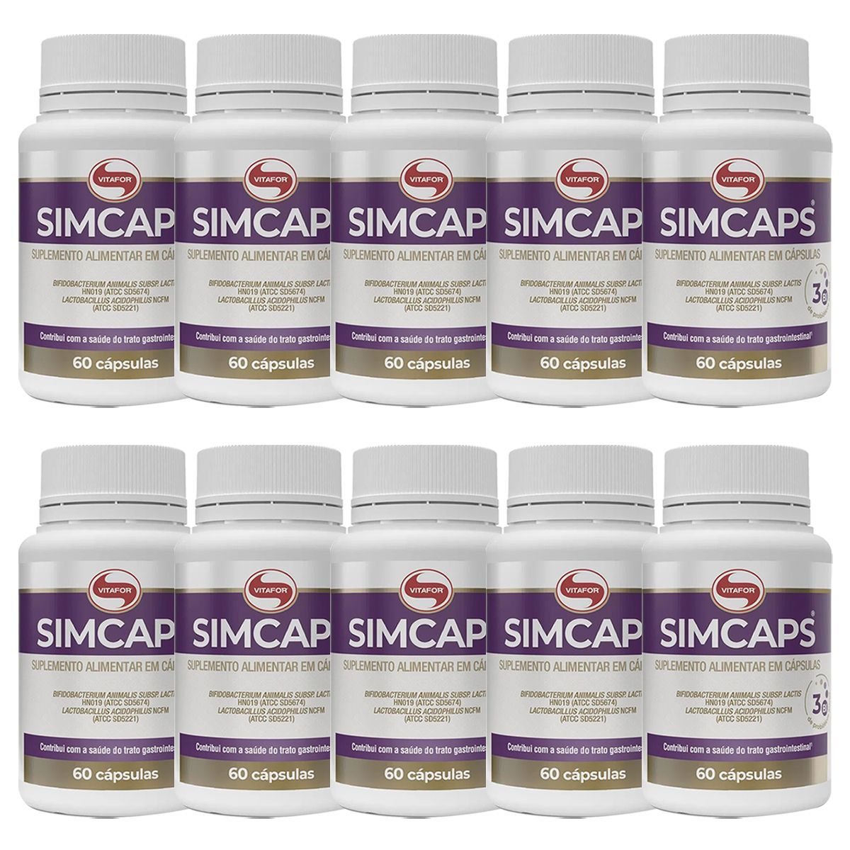 Kit 10X Simcaps -  60 C�psulas - Vitafor