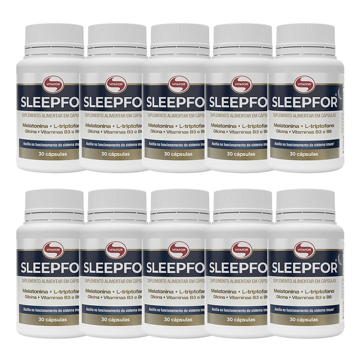 Kit 10X Sleepfor - 30 C�spulas - Vitafor