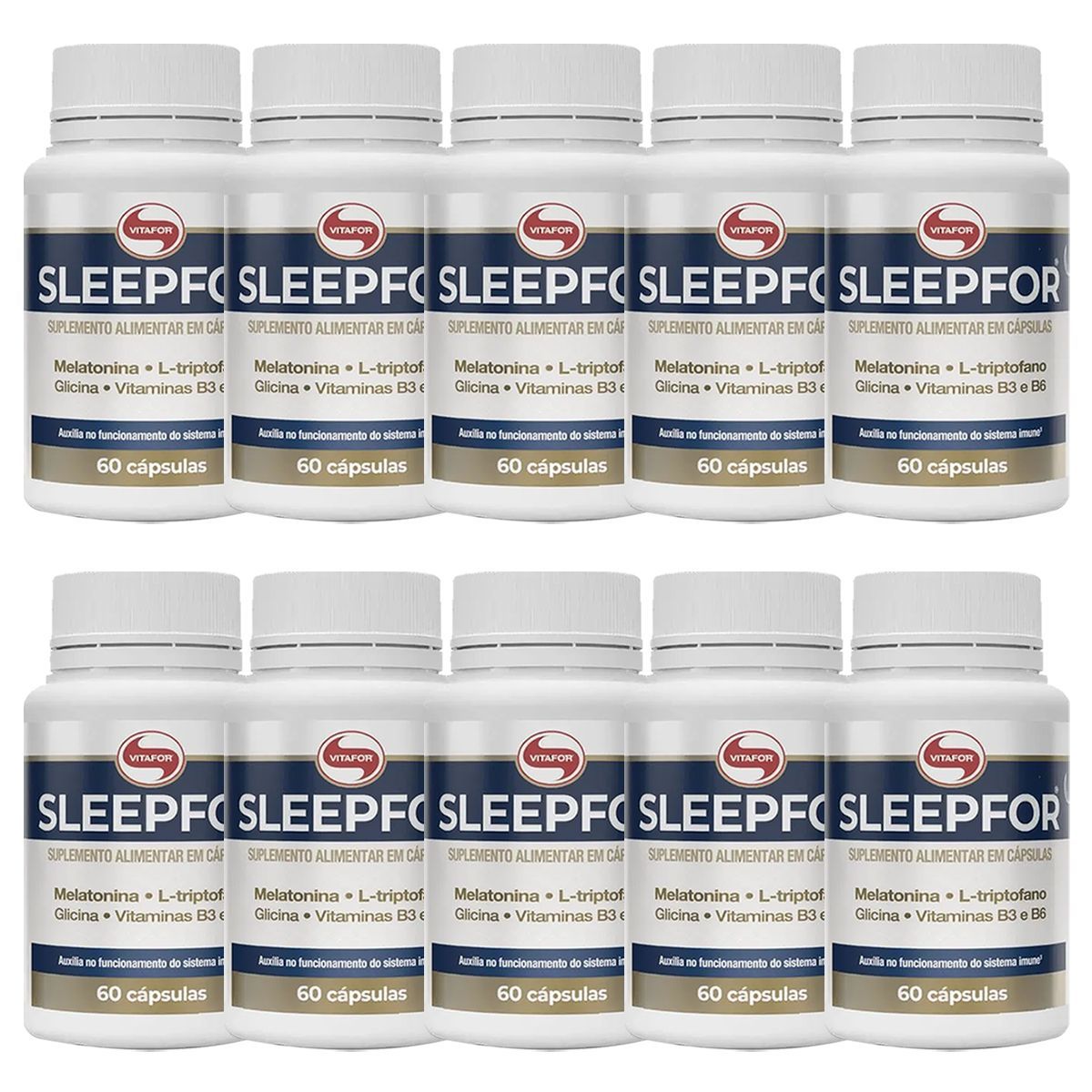 Kit 10X Sleepfor - 60 C�spulas - Vitafor