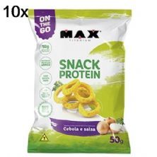 Kit 10X Snack Protein - 50g Cebola Slasa - Max Titanium