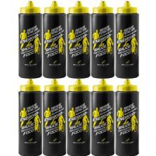 Kit 10X Squeeze Endurance - 800ml Preto/Amarelo - BodyAction