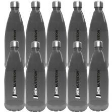 Kit 10X Squezze Pl�stica com Inox - 700ml Fum� - NewNutrition