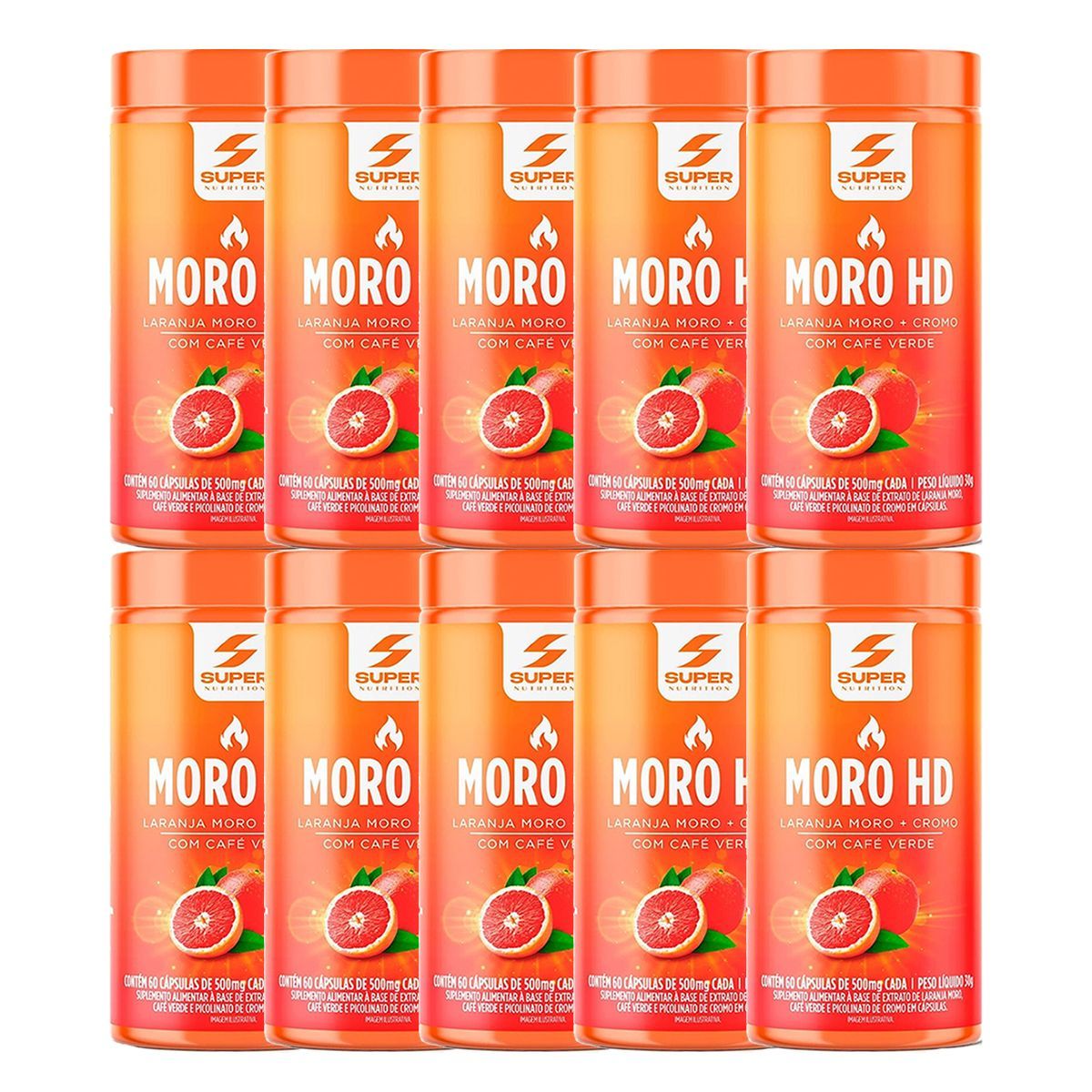 Kit 10X Super Caps Moro hd - 60 C�psulas - Desinch�