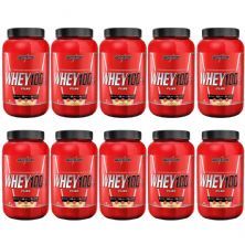 Kit 10X Super Whey 100% Pure - 907g Baunilha - IntegralM�dica