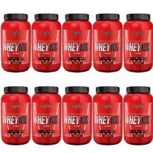 Kit 10X Super Whey 100% Pure - 907g Chocolate - IntegralM�dica