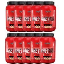 Kit 10X Super Whey 100% Pure - 907g Cookies & Cream - IntegralM�dica