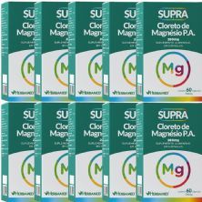 Kit 10X Supra Cloreto de Magn�sio P.A. - 60 C�psulas - Herbamed