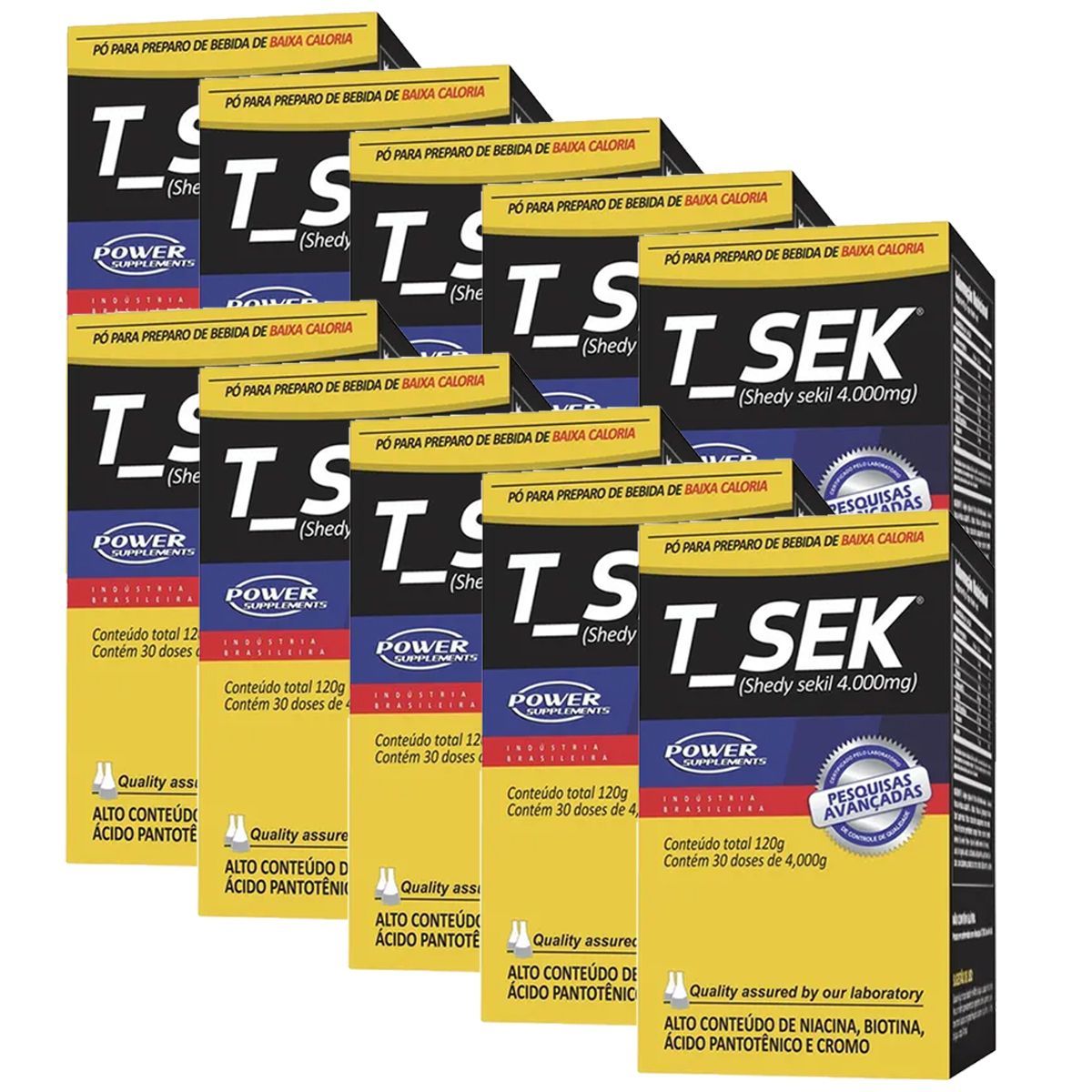 Kit 10X T_Sek - 120g - Power Supplements