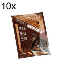 Kit 10X Tasty Whey 3W - 1 Sach� 34g Rich Chocolate - Adaptogen