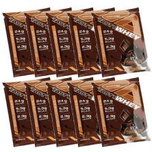 Kit 10X Tasty Whey 3W - 1 Sach� 34g Rich Chocolate - Adaptogen