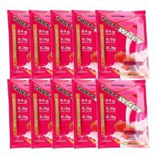 Kit 10X Tasty Whey 3W - 1 Sach� 34g Strawberry Creme - Adaptogen